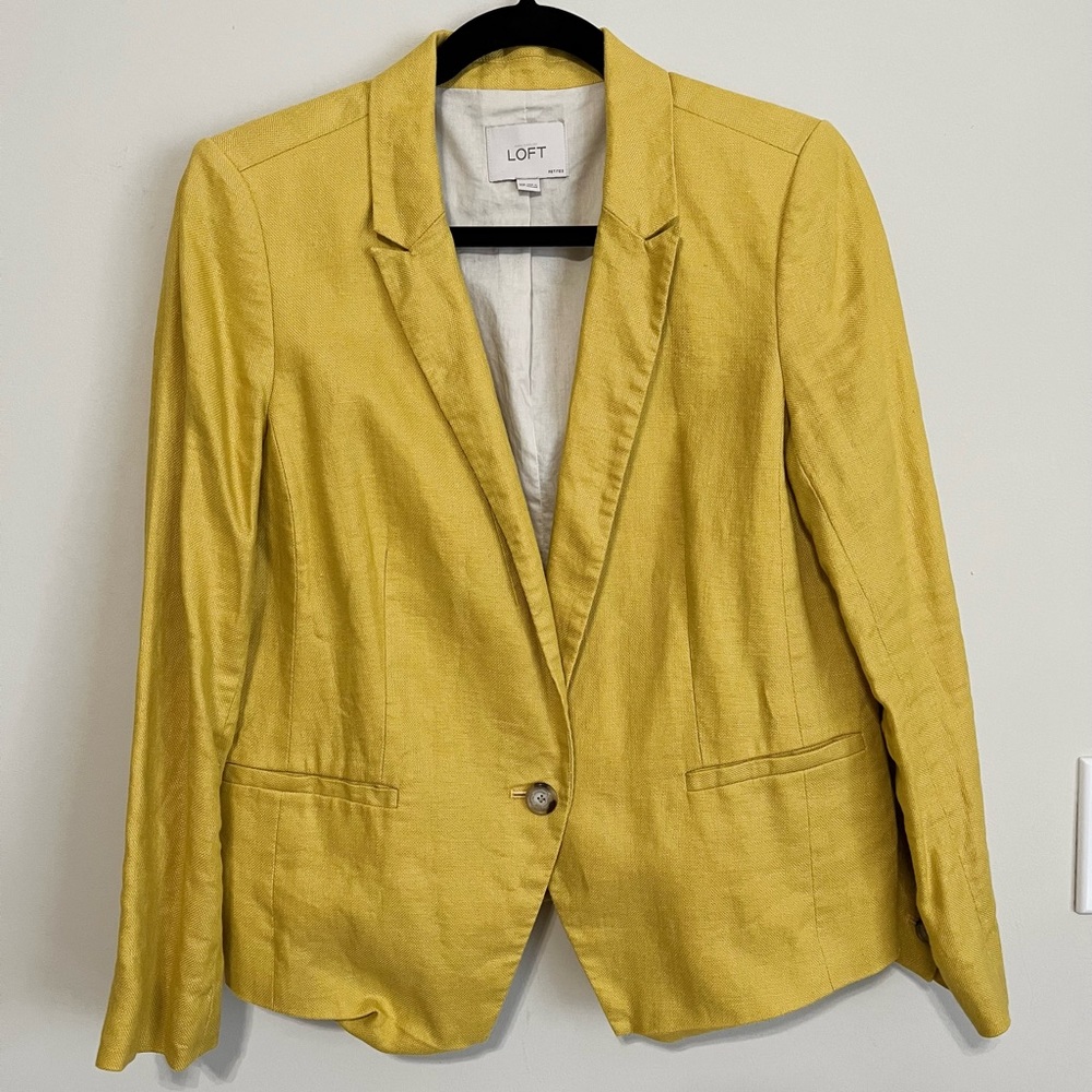 Banana Republic Mustard Blazer
